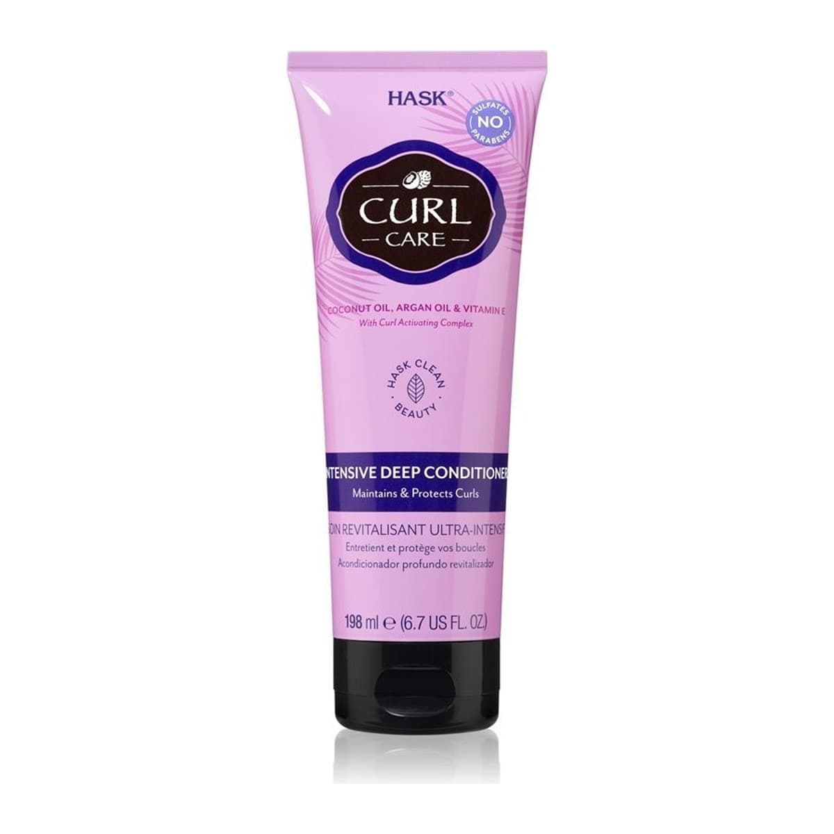 HASK Curl Care intenzivně regenerační kondicionér pro vlnité a kudrnaté vlasy 198 ml