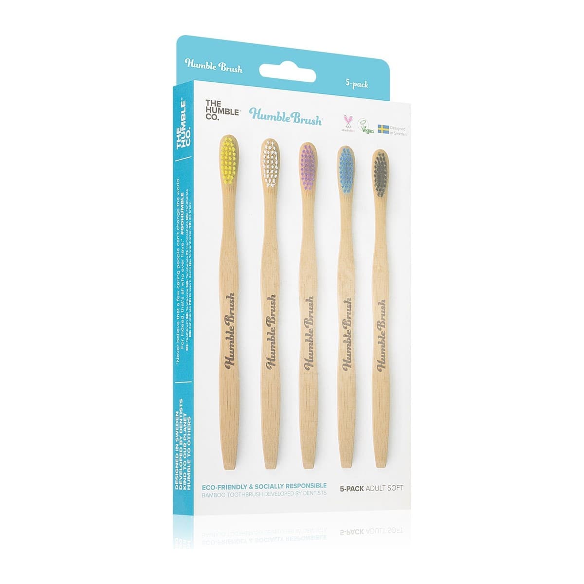 The Humble Co. Brush Adult bambusový zubní kartáček soft 5 ks