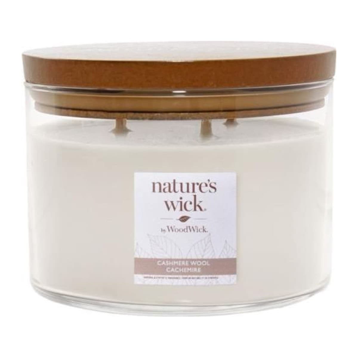Nature's Wick by WoodWick Wood Wick Tumbler svíčka Cashmere Wool velký 3 knoty