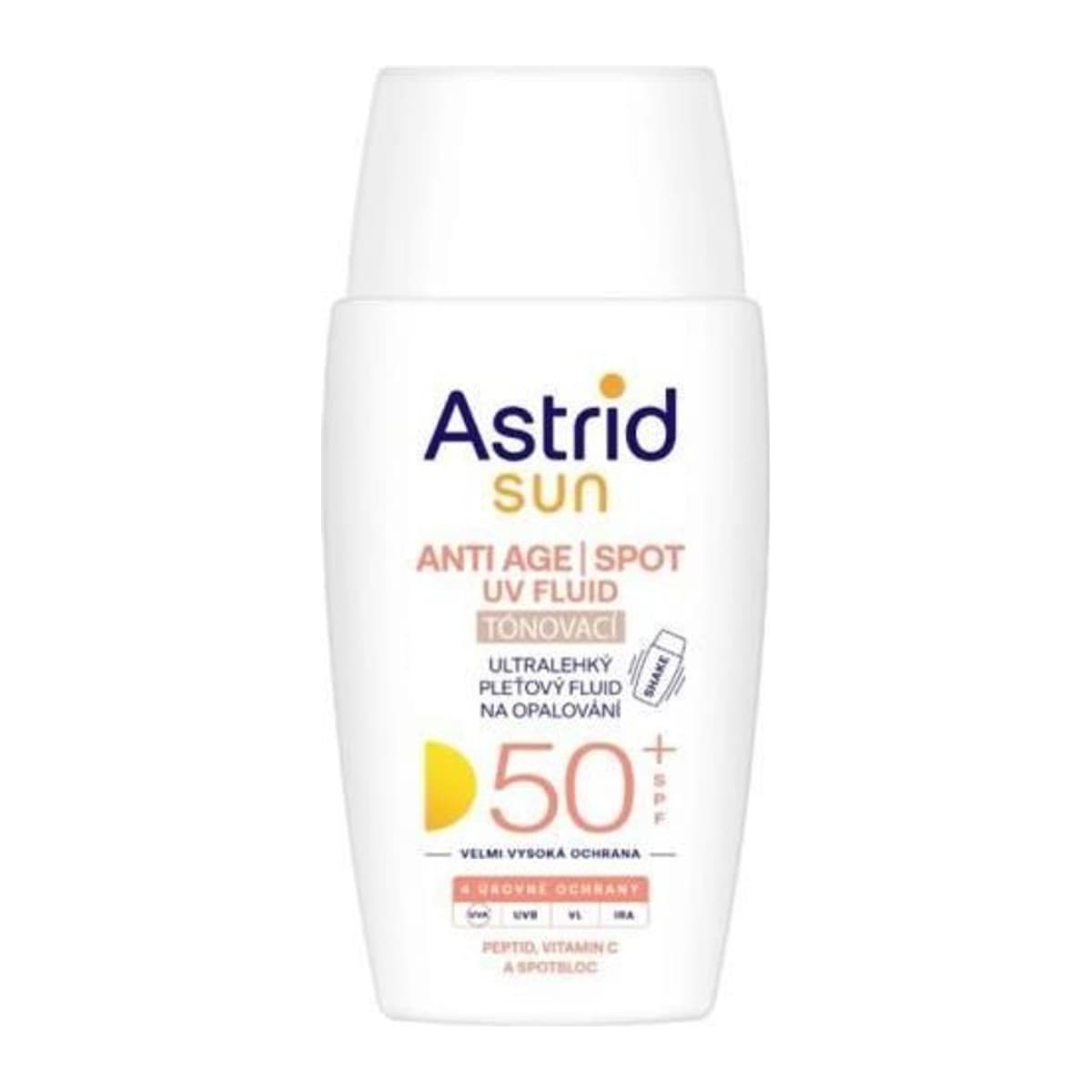 Astrid Sun pleťový fluid OF50+ 40ml tónovací