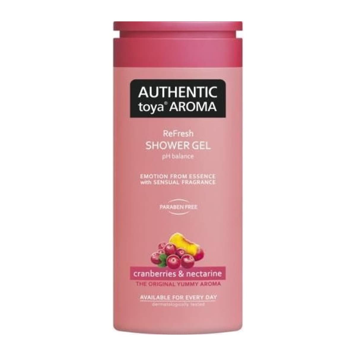 Authentic Toya Aroma sprchový gel 400ml Cranberries+Nectarine