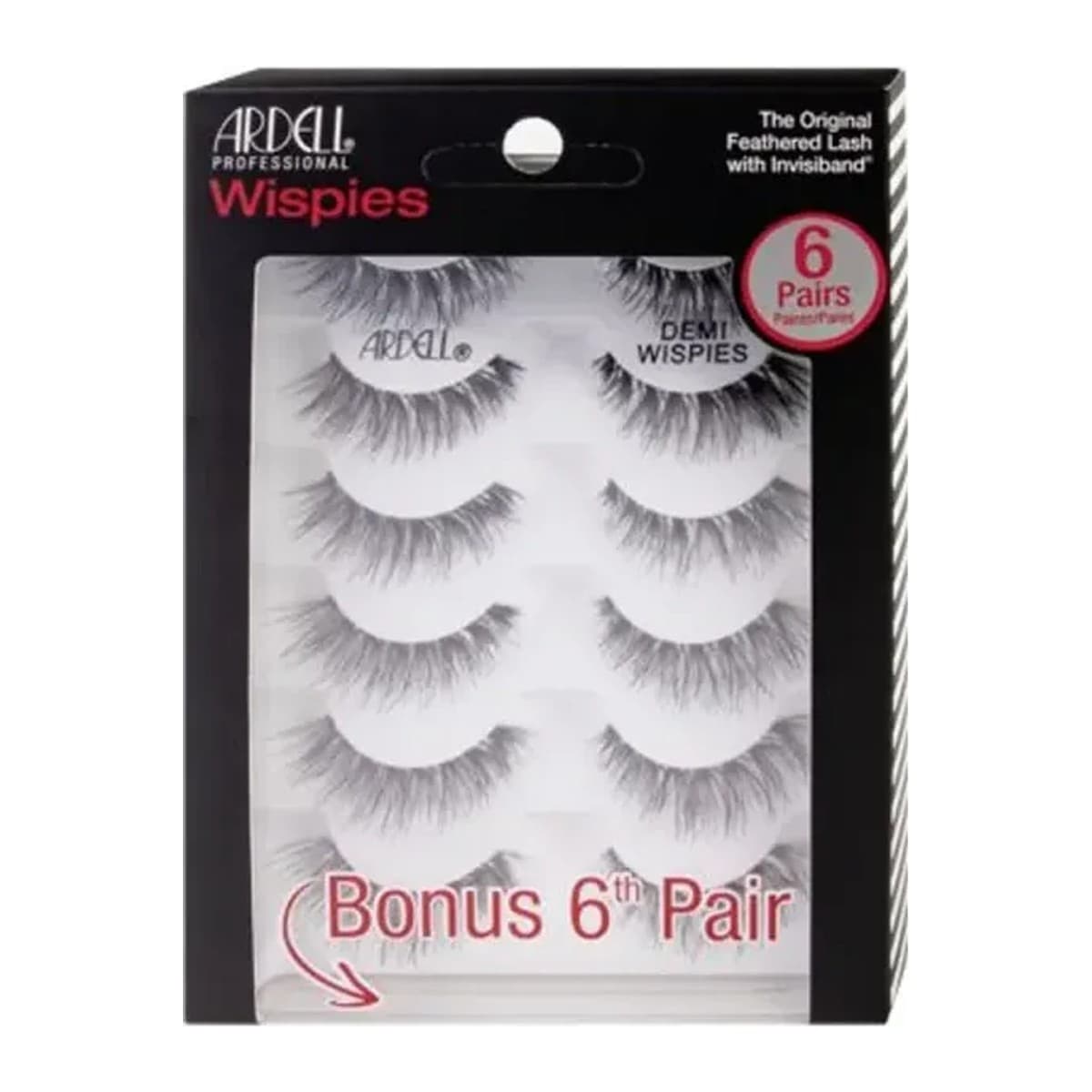 Ardell um.řasy BONUS 6 párů Wispies Black