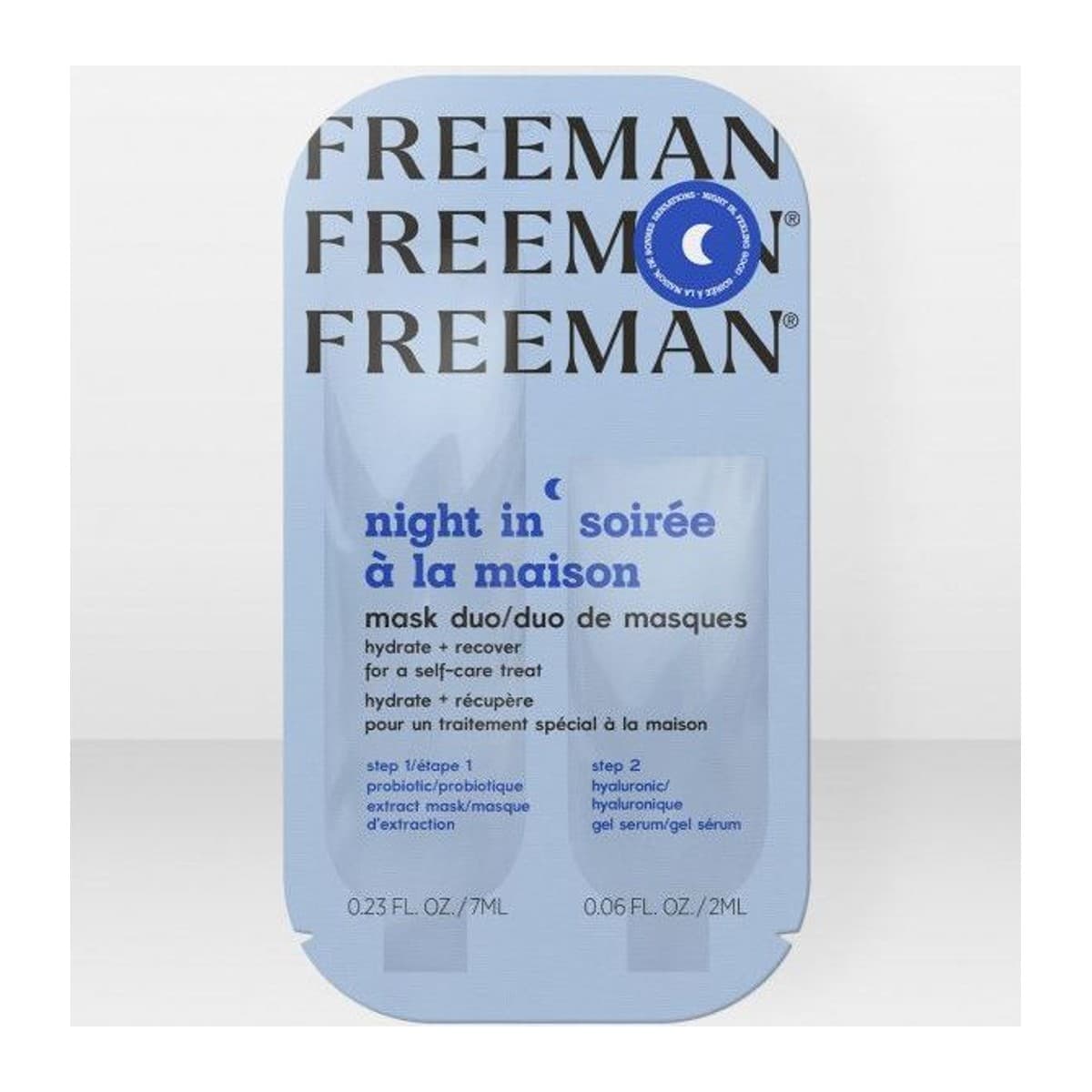 FREEMAN Night In-noční duo maska 7ml/2ml sachet