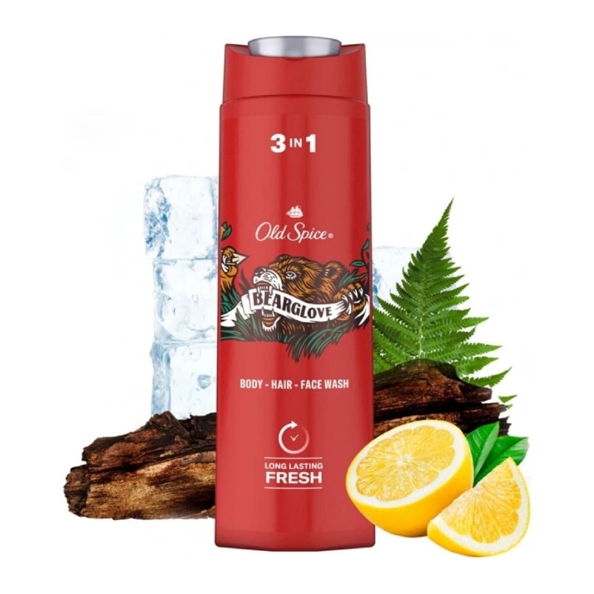 Old Spice Bearglove sprchový gel a šampon 3v1 pro muže 400 ml
