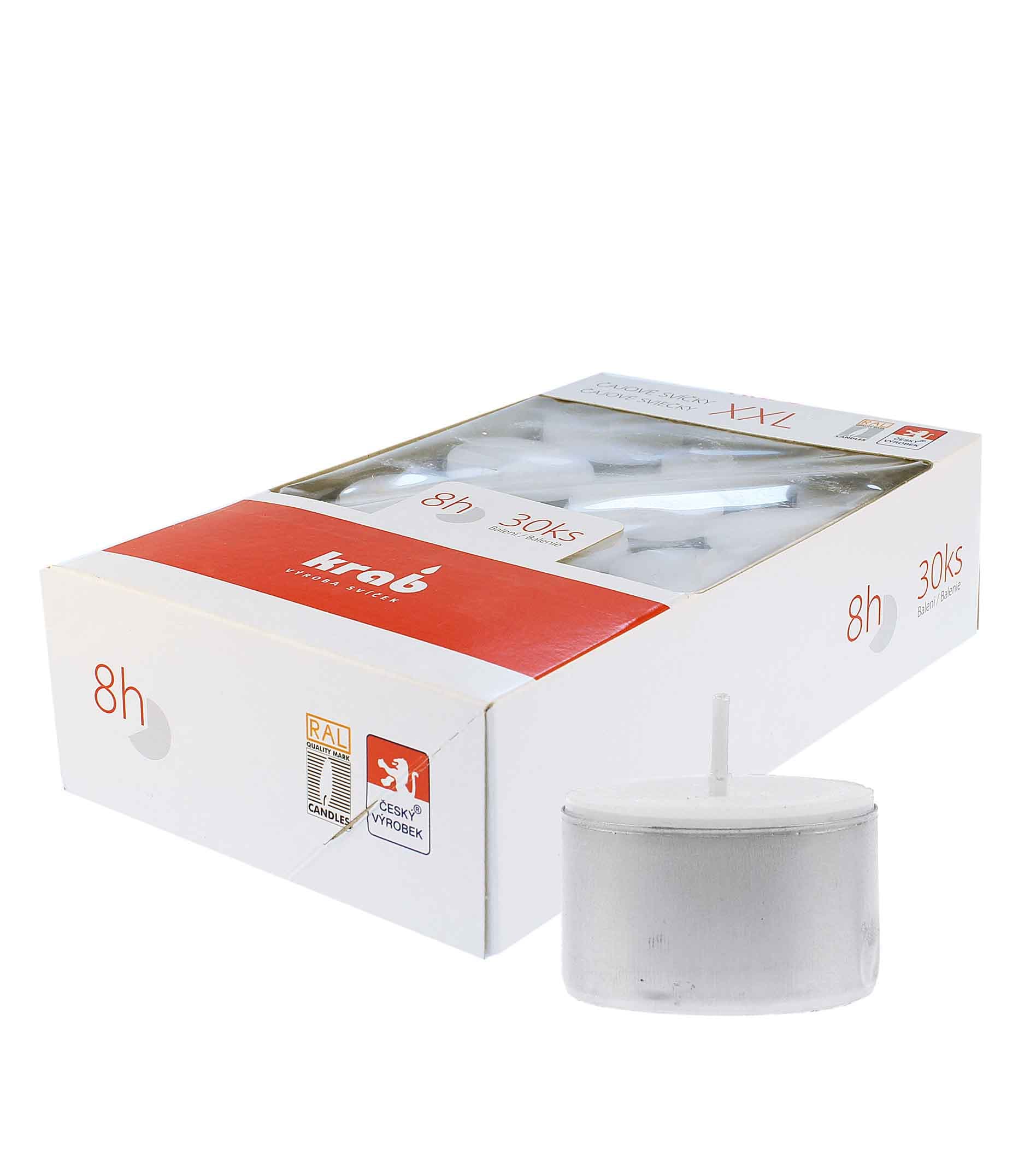 Krab XXL 8h Tealight Candle 30pcs