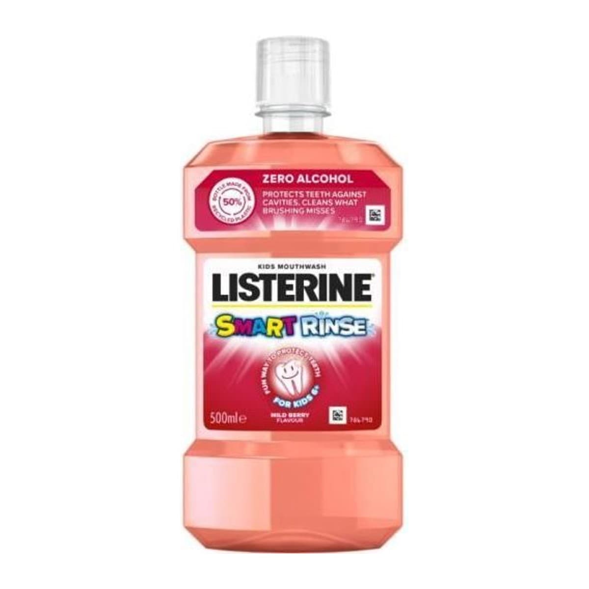 Listerine ústní voda 500ml Smart Rinse Mild Berry