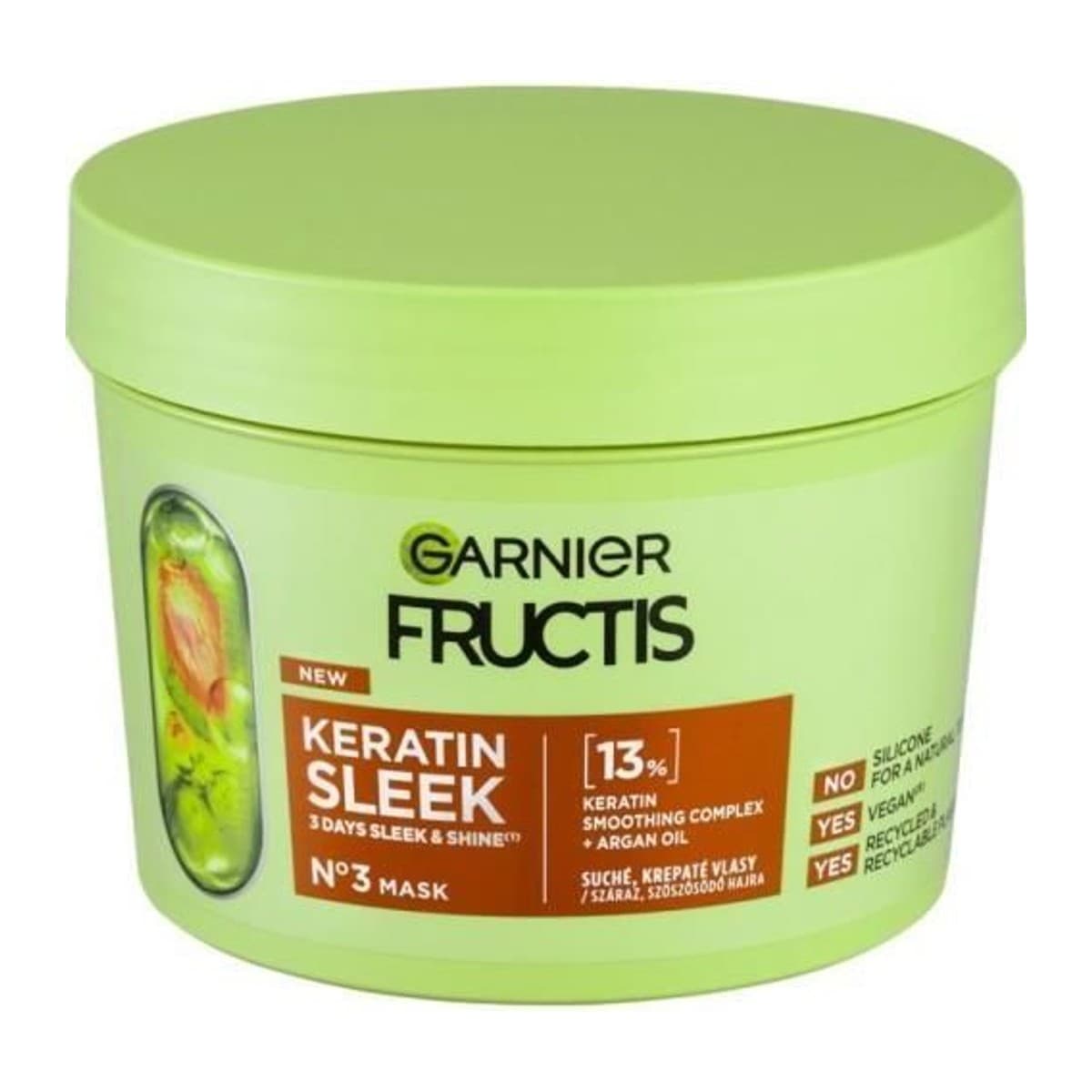 Garnier Fructis Fructis Kerantin Sleek maska 370ml No. 3