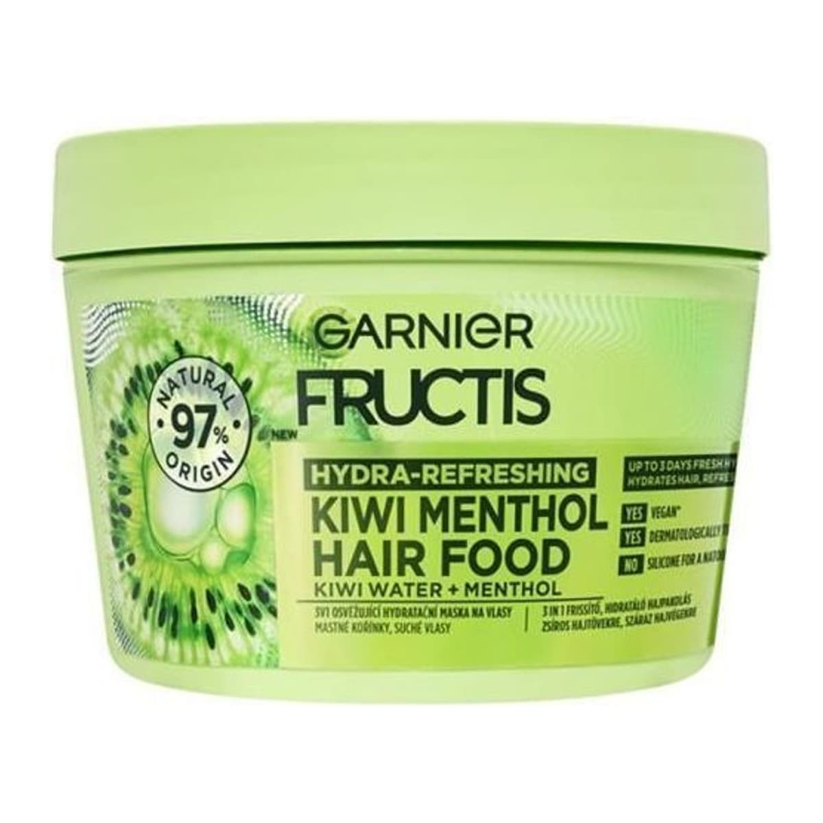 Garnier Fructis Fructis Hair Food maska na vlasy 400ml Kiwi Menthol