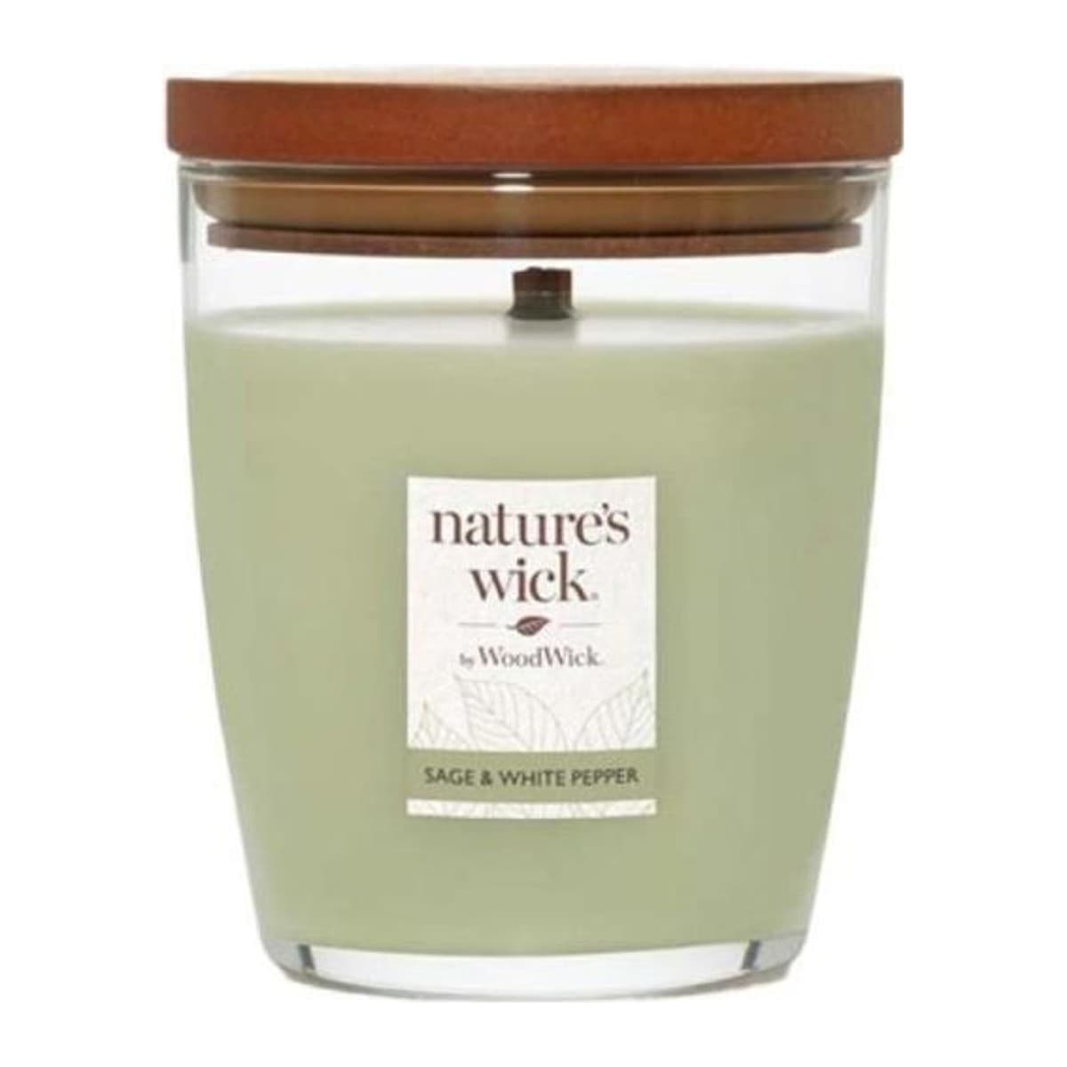 Nature's Wick by WoodWick Wood Wick Tumbler svíčka Sage & White Pepper střední