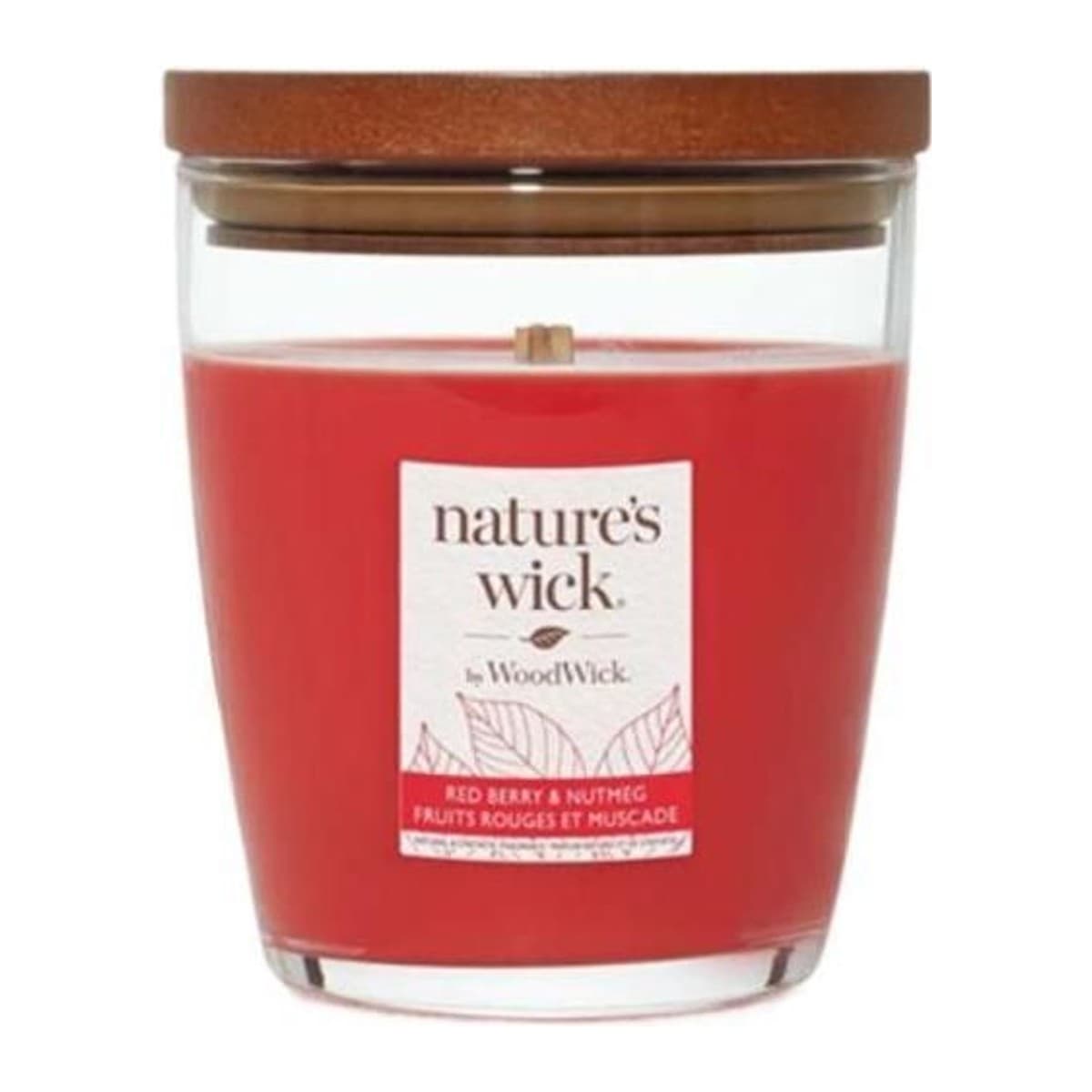 Nature's Wick by WoodWick Wood Wick Tumbler svíčka Redberry & Nutmeg střední