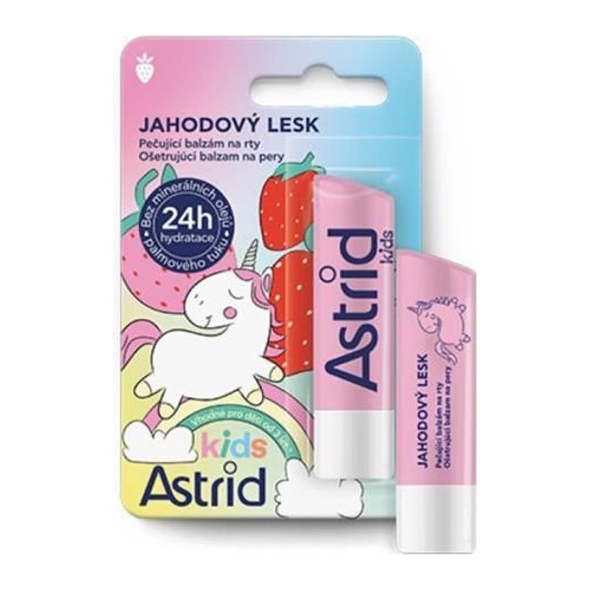 Astrid balzám na rty jahodový lesk 4,8g