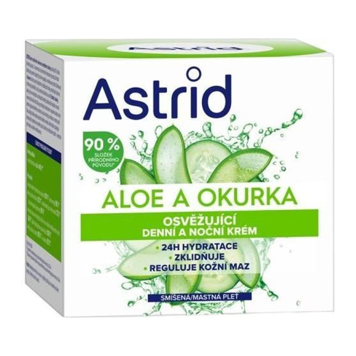 Astrid pleťový krém 50ml Aloe a okurka