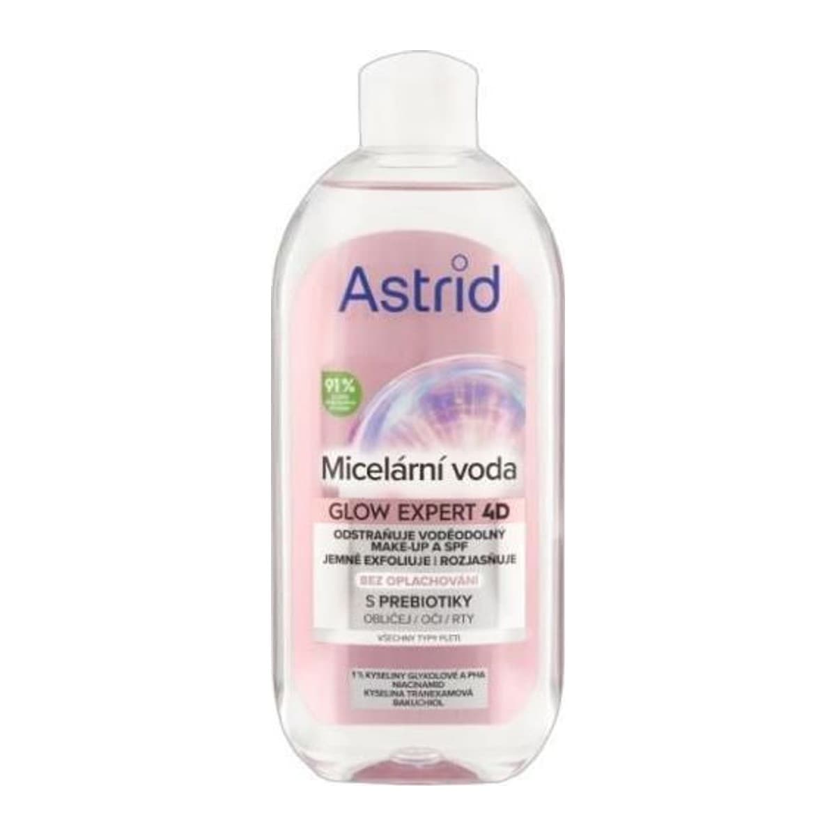 Astrid micelární voda 400ml Glow Expert