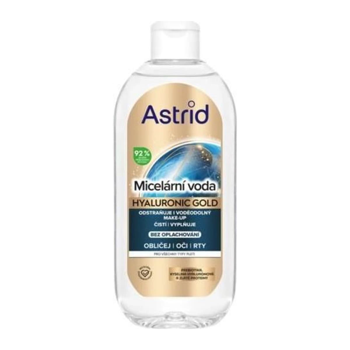 Astrid Hyaluronic Gold micelární voda 400ml