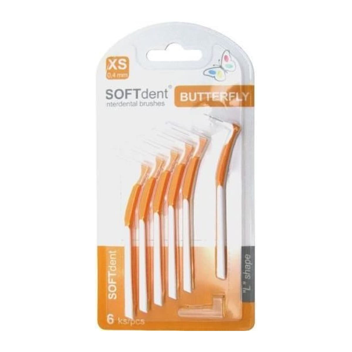 Soft Dent Butterfly mezizubní kartáčky XS 0,4mm 6ks