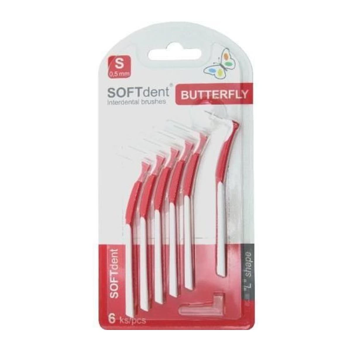 Soft Dent Butterfly mezizubní kartáčky S 0,5mm 6ks