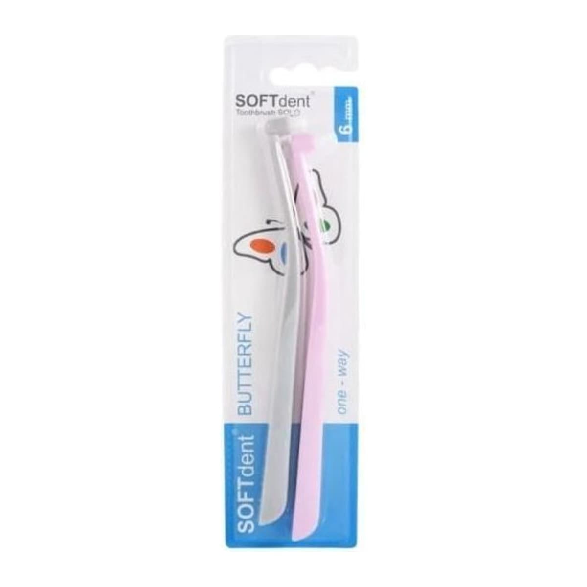 Soft Dent Butterfly zubní kartáčky 2ks KIDS