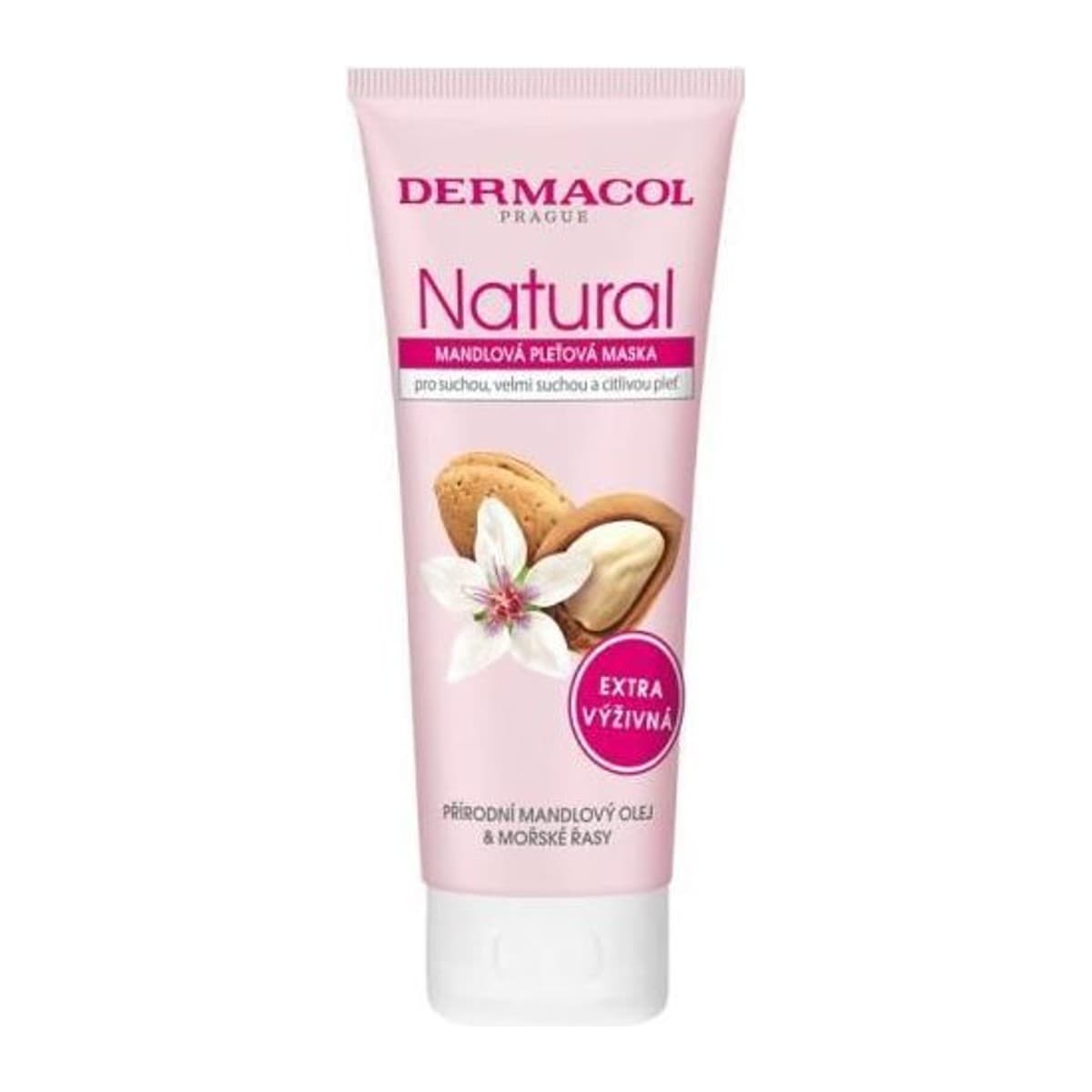 Dermacol Natural pleťová maska 100ml mandlová