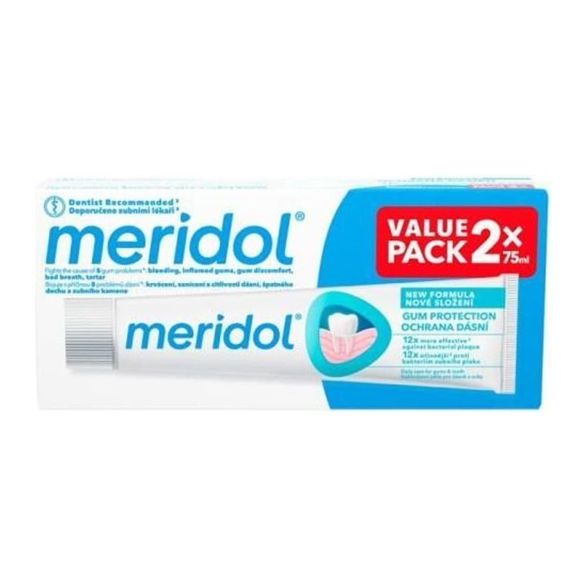 Meridol zubní pasta @2x75ml Duopack
