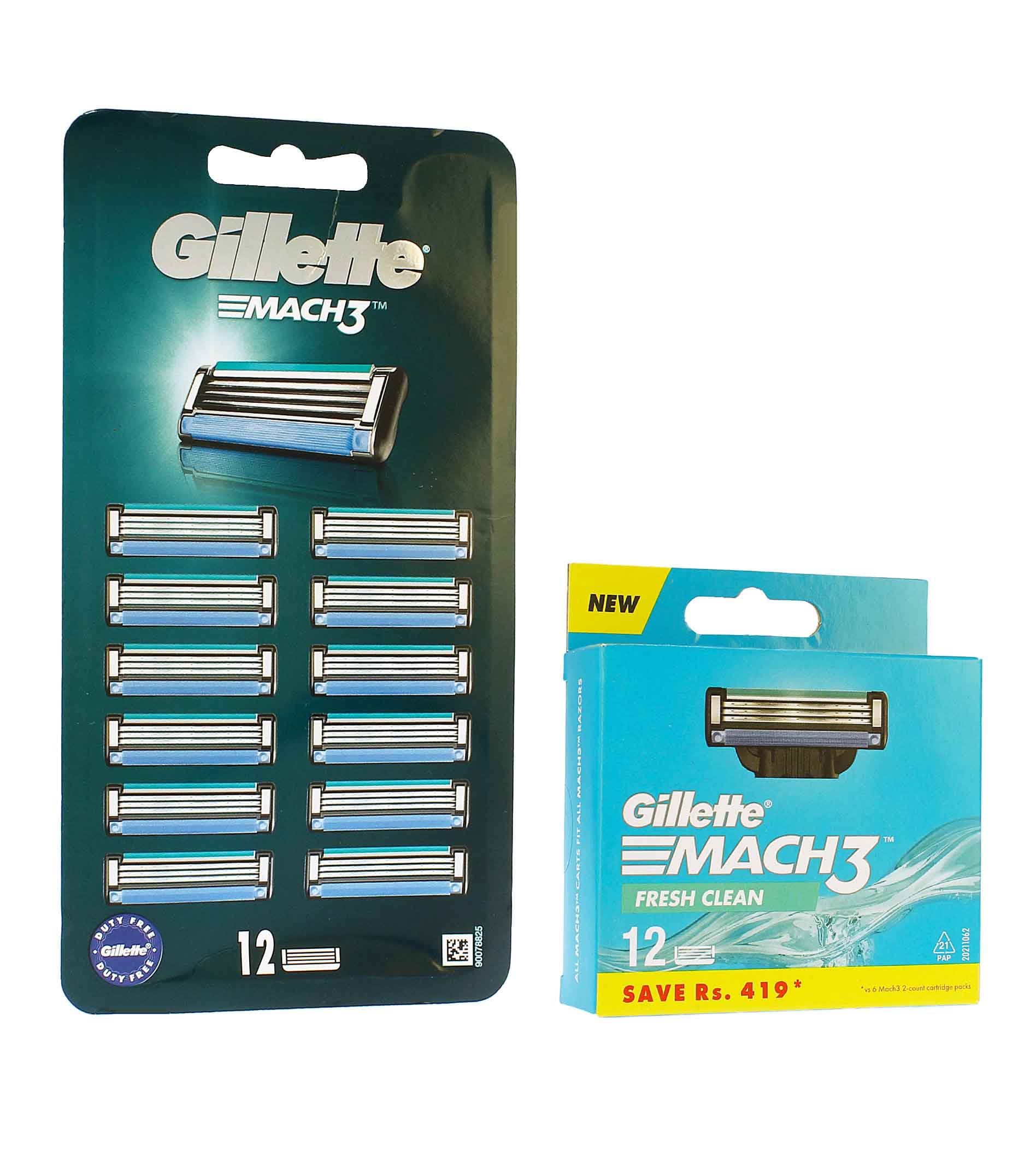 Gillette Mach3 Replacement Heads 12pcs