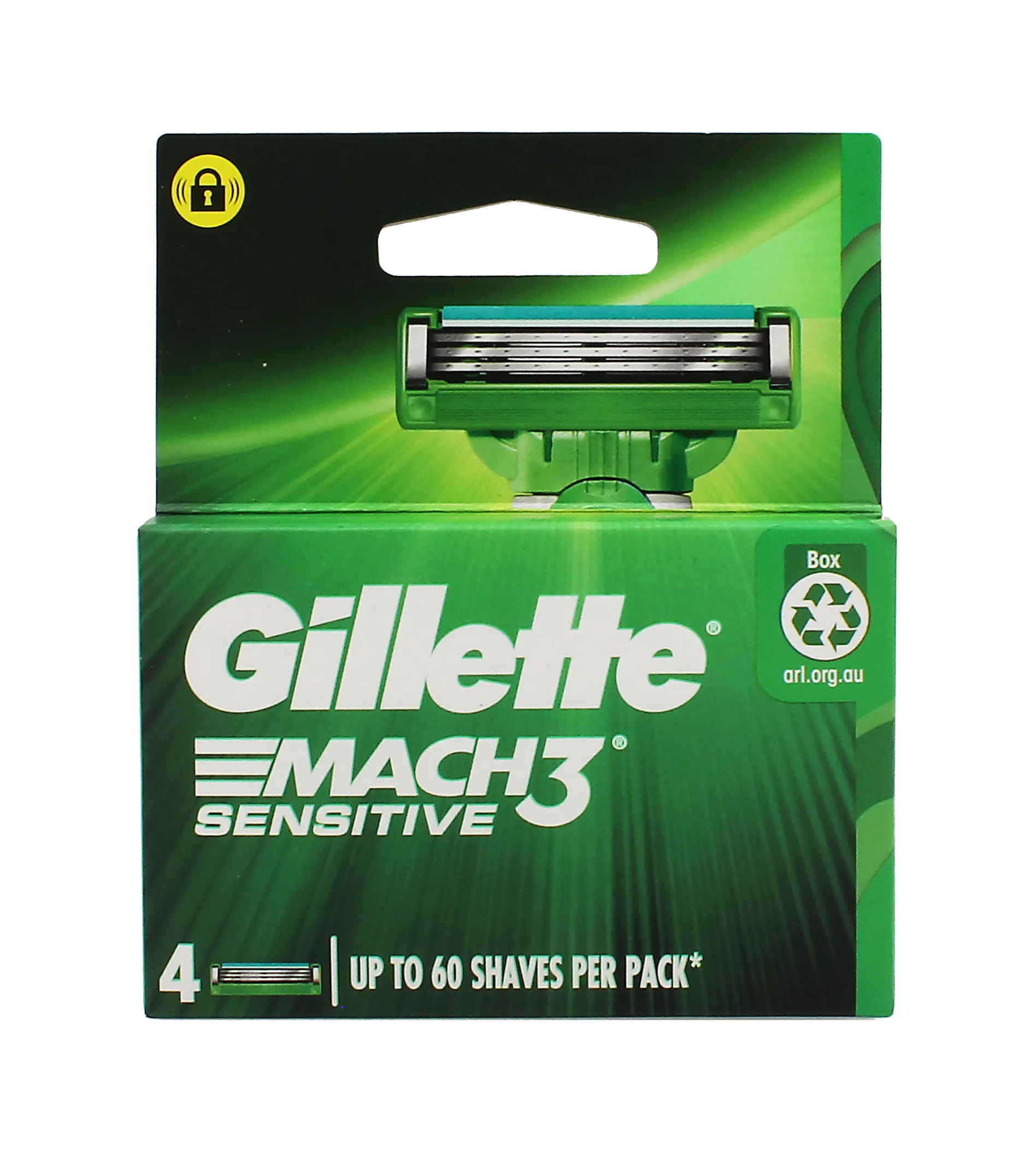 Gillette Mach3 Sensitive náhradní břity 4 ks pro muže