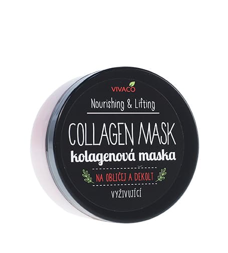 Vivaco Nourishing & Lifting Collagen Mask collagen mask for face and décolleté 100 ml