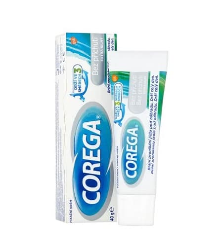 Corega Bez příchuti extra silný fixační krém 40 g
