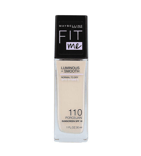 Maybelline Fit Me! Liquid Foundation Brightening Liquid Makeup SPF 18 30 ml 110 Porcelain