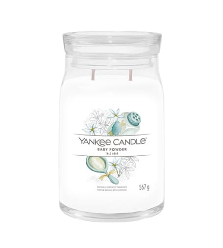 Yankee Candle Baby Powder signature svíčka velká 567 g