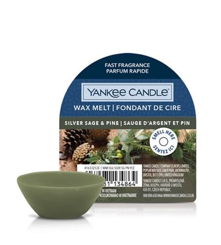 Yankee Candle Silver Sage & Pine vonný vosk 22 g