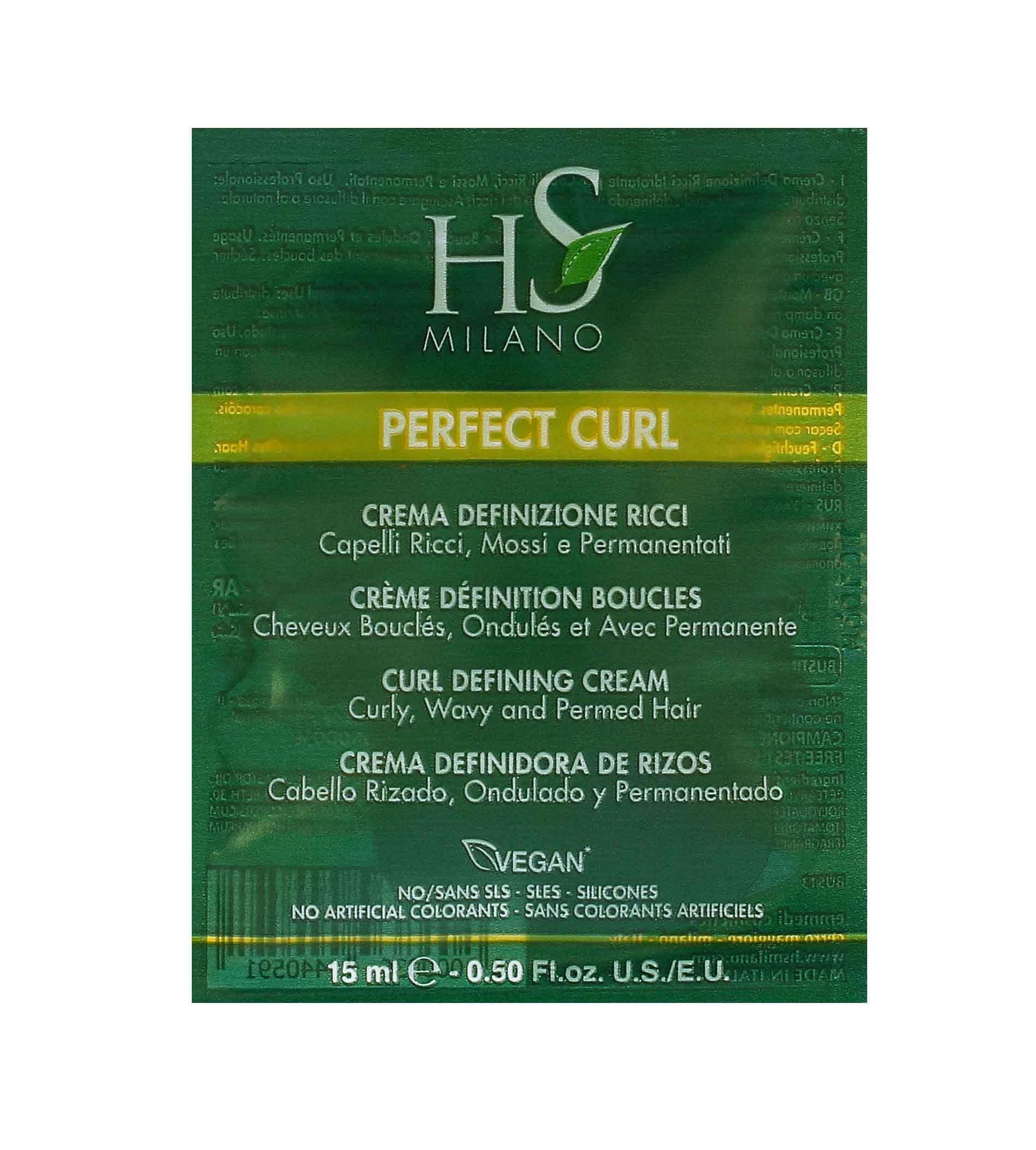 HS Milano Perfect Curl Curl Defining Cream Sachet 15ml