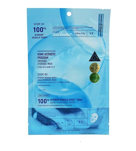VT Cosmetics Hydrop Reedle Shot 100hL 2-Step Mask two-phase hydrating mask with microneedle serum 33g+1.5g