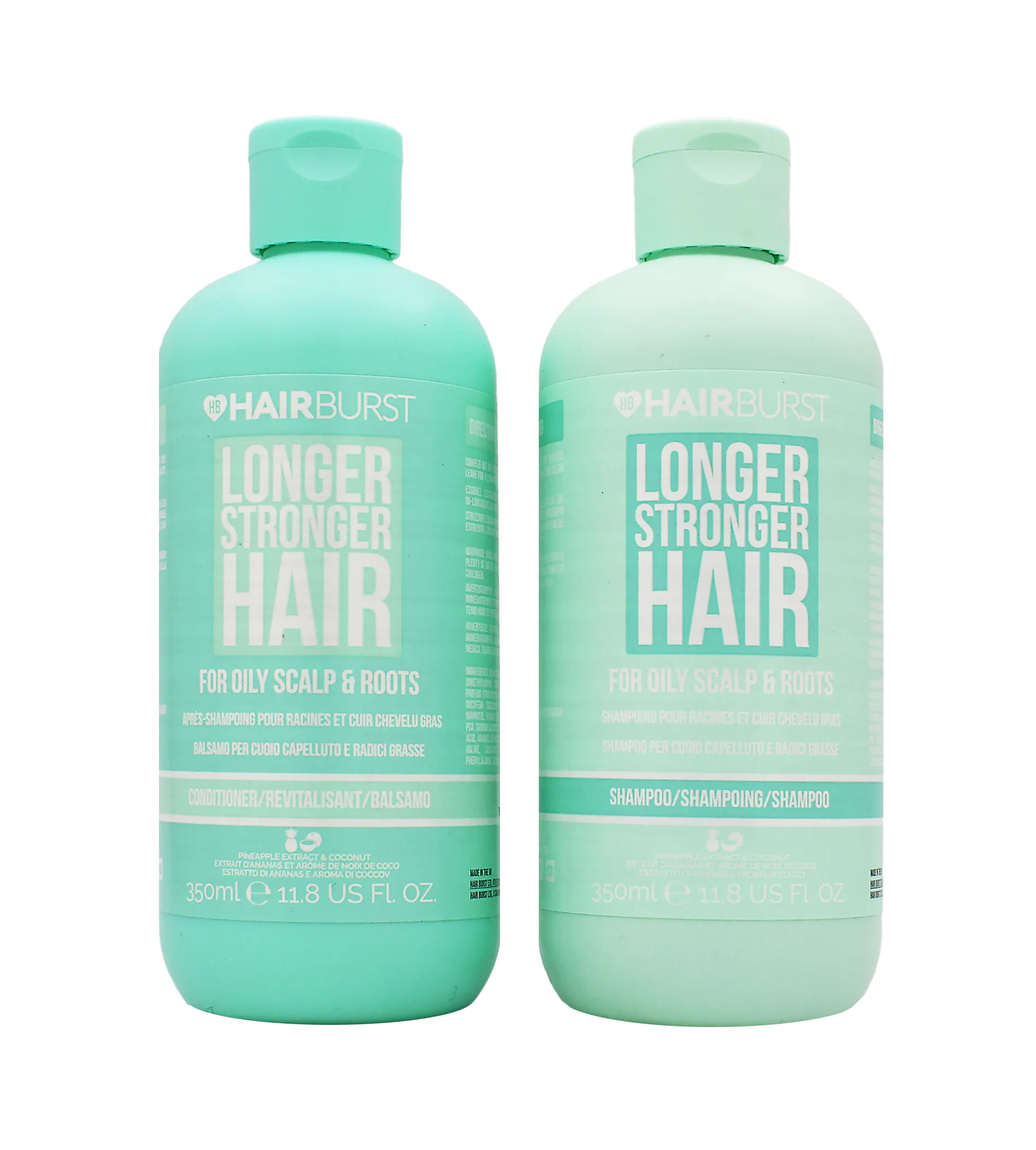 Hairburst Longer Stronger Hair Oily Scalp & Roots SET (Shampoo 350ml + Conditioner 350ml)