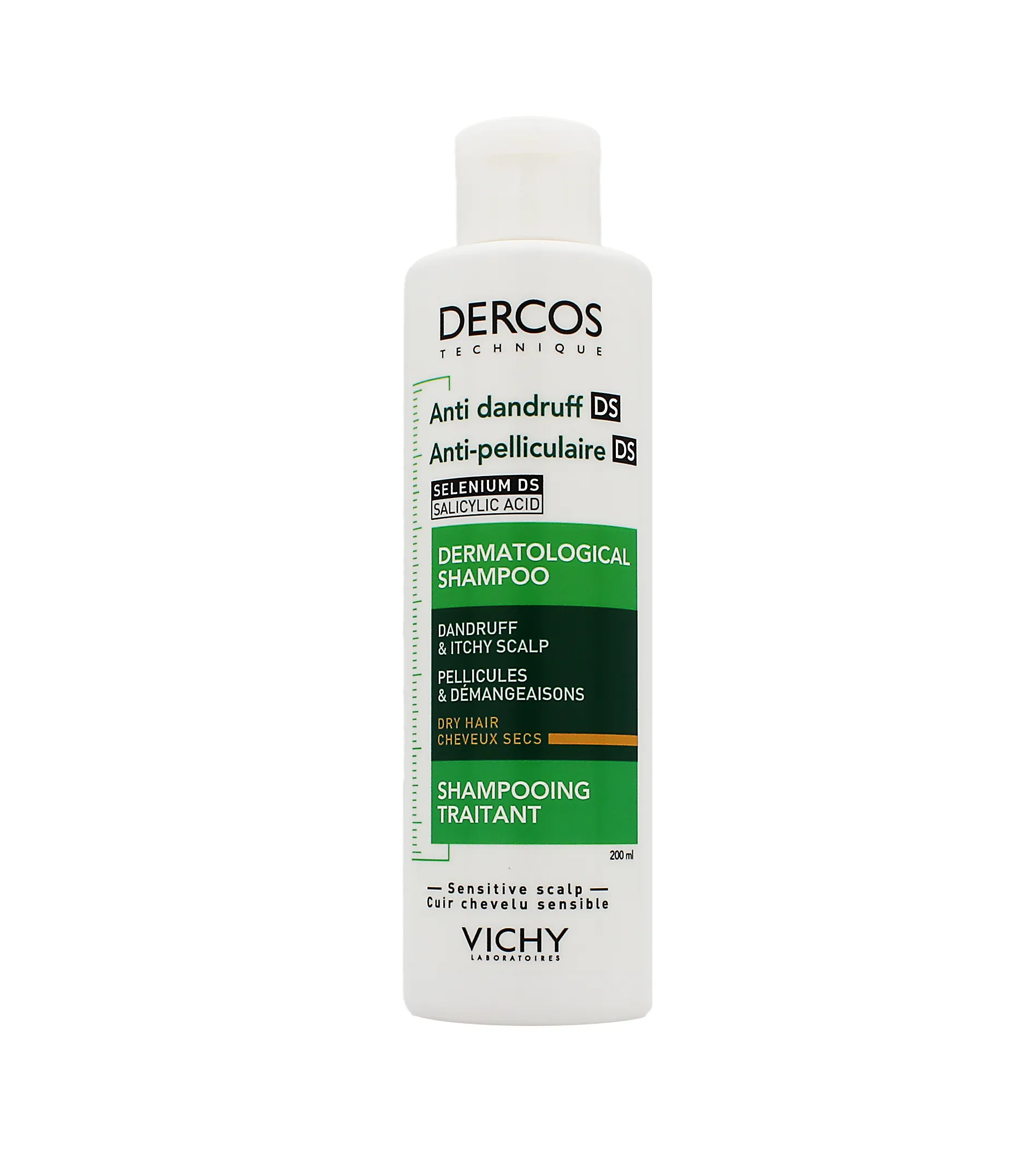 Vichy Dercos Anti-Dandruff Dermatological Shampoo Dry Hair 200ml
