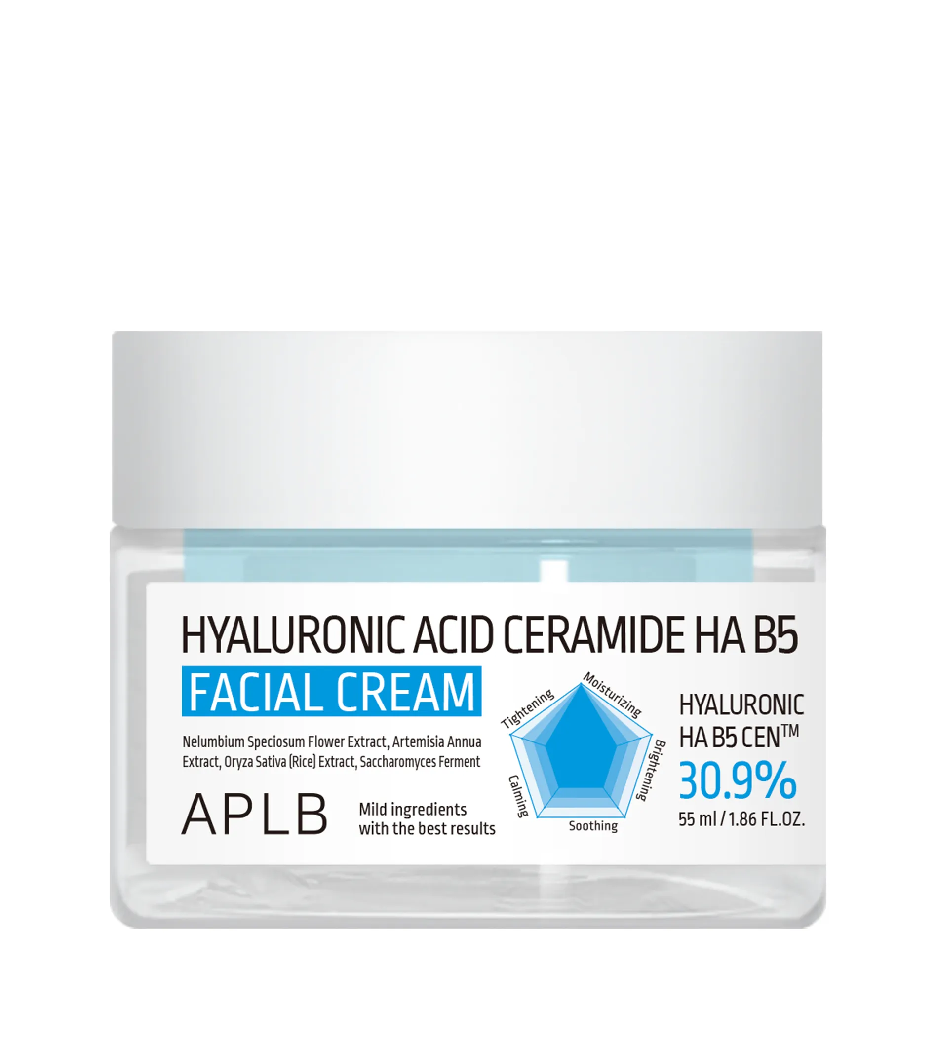 APLB Hyaluronic Acid Ceramide Ha B5 Facial Cream 55ml