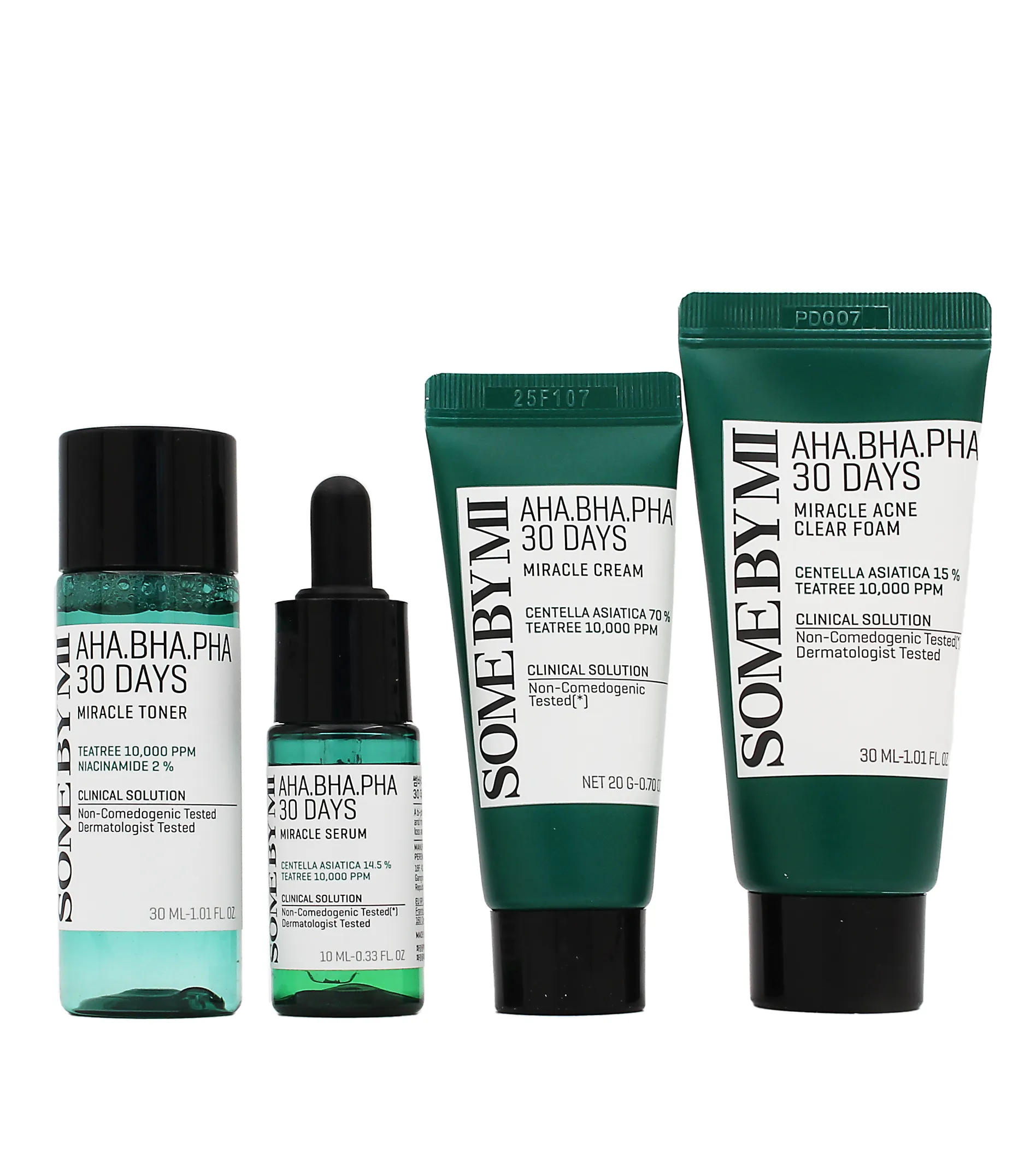 Some By Mi AHA BHA PHA 30 Days Kit (Mousse 30ml + Tonic 30ml + Serum 10ml + Cream 20g)