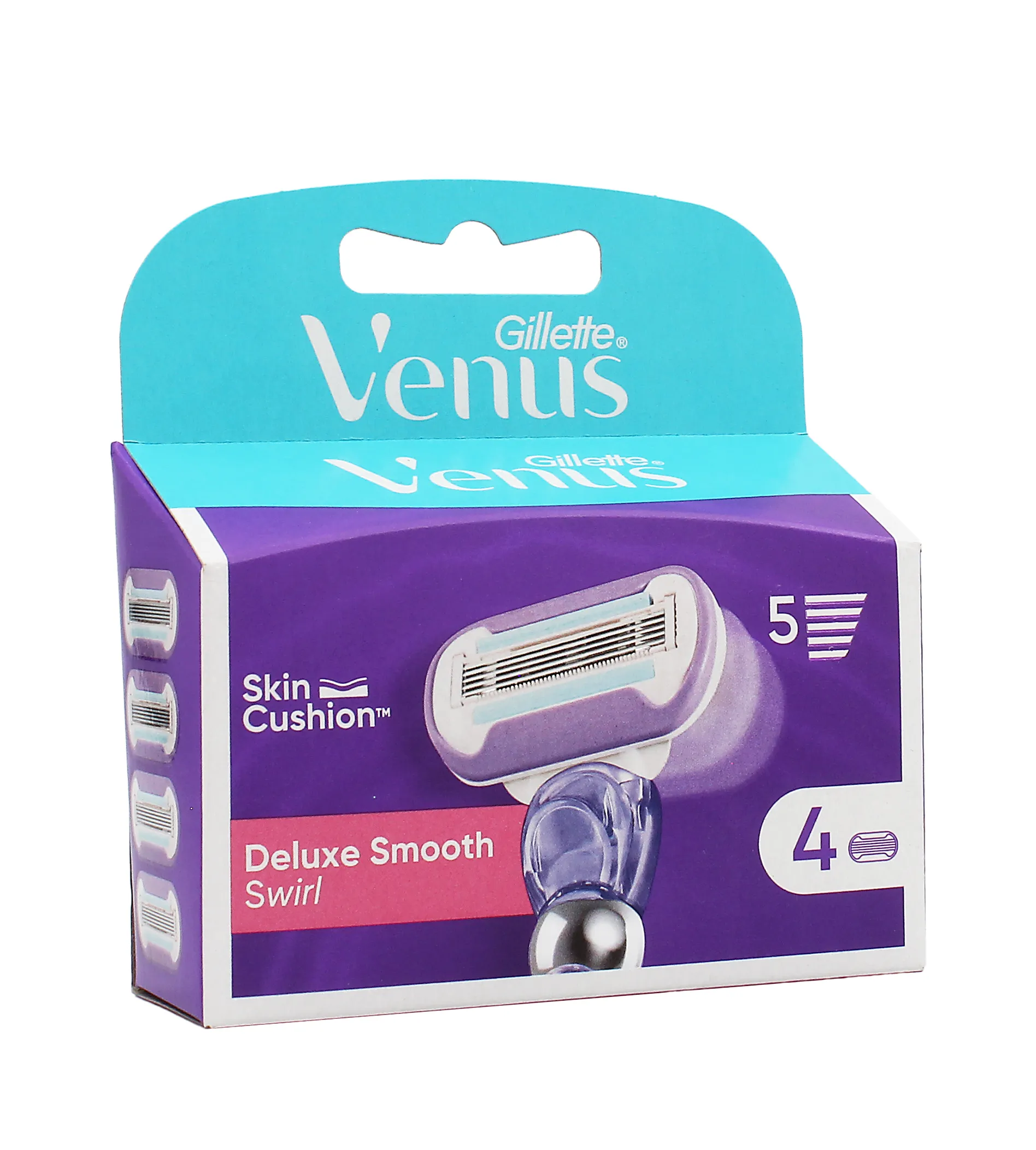 Gillette Venus Deluxe Smooth Swirl Replacement Heads 4pcs