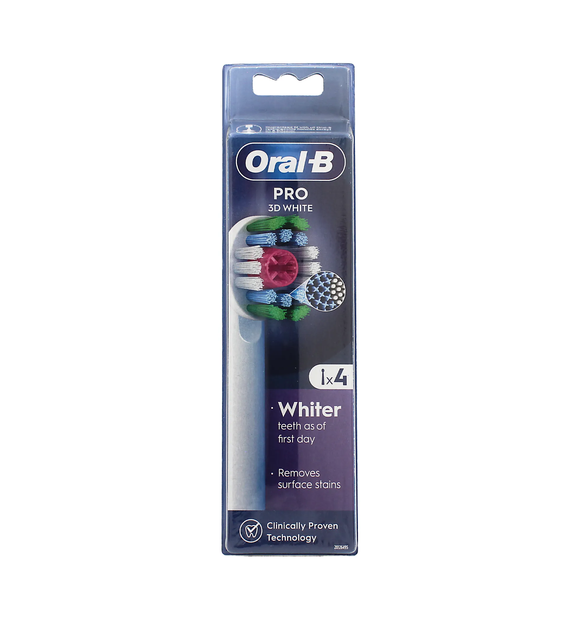Oral-B Pro 3D White Toothbrush Heads 4pcs