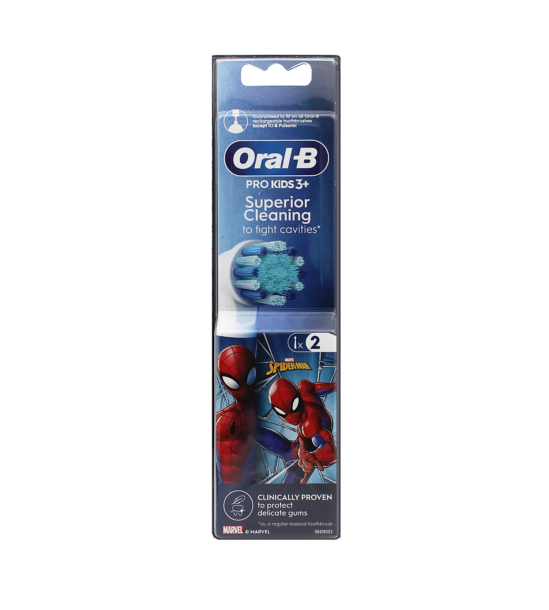 Oral-B Pro Kids 3+ Spiderman Toothbrush Heads 2pcs