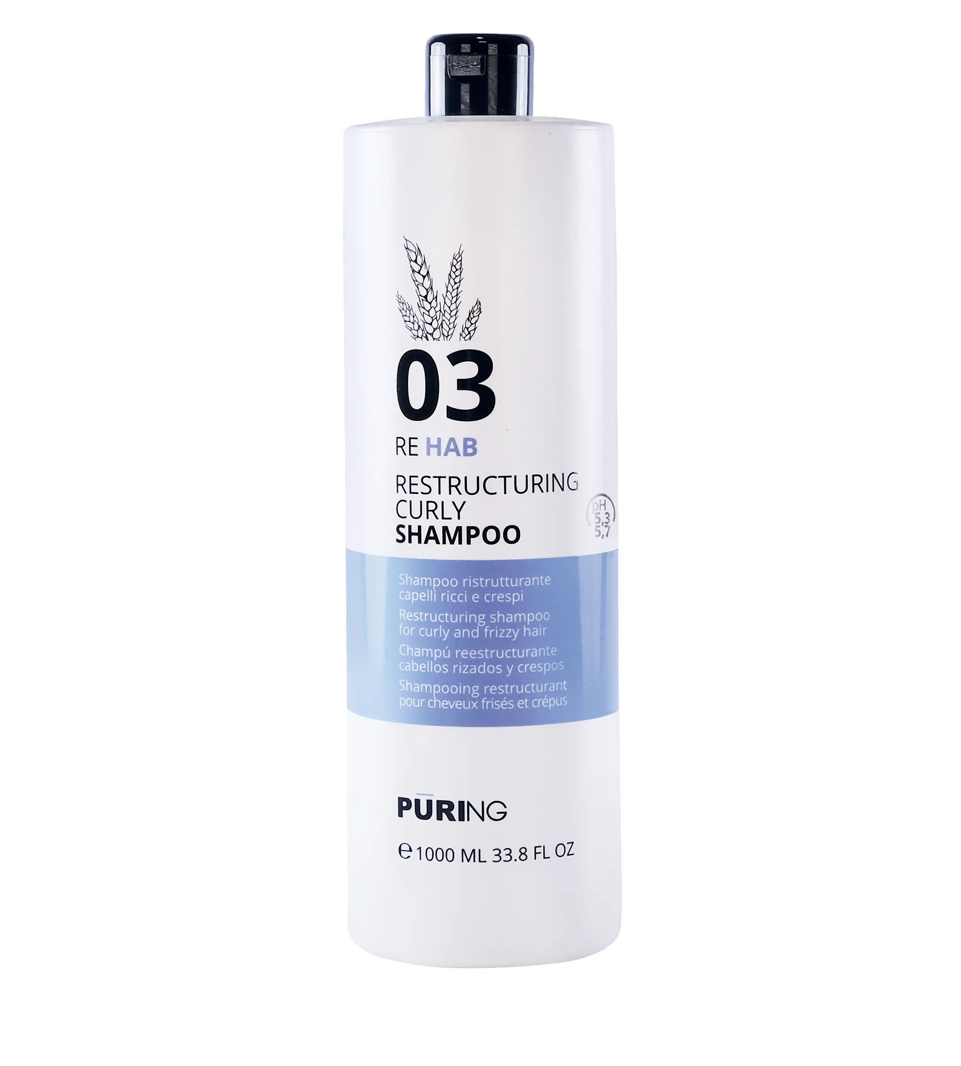 PURING 03 Rehab Restructuring Curly Shampoo 1000ml