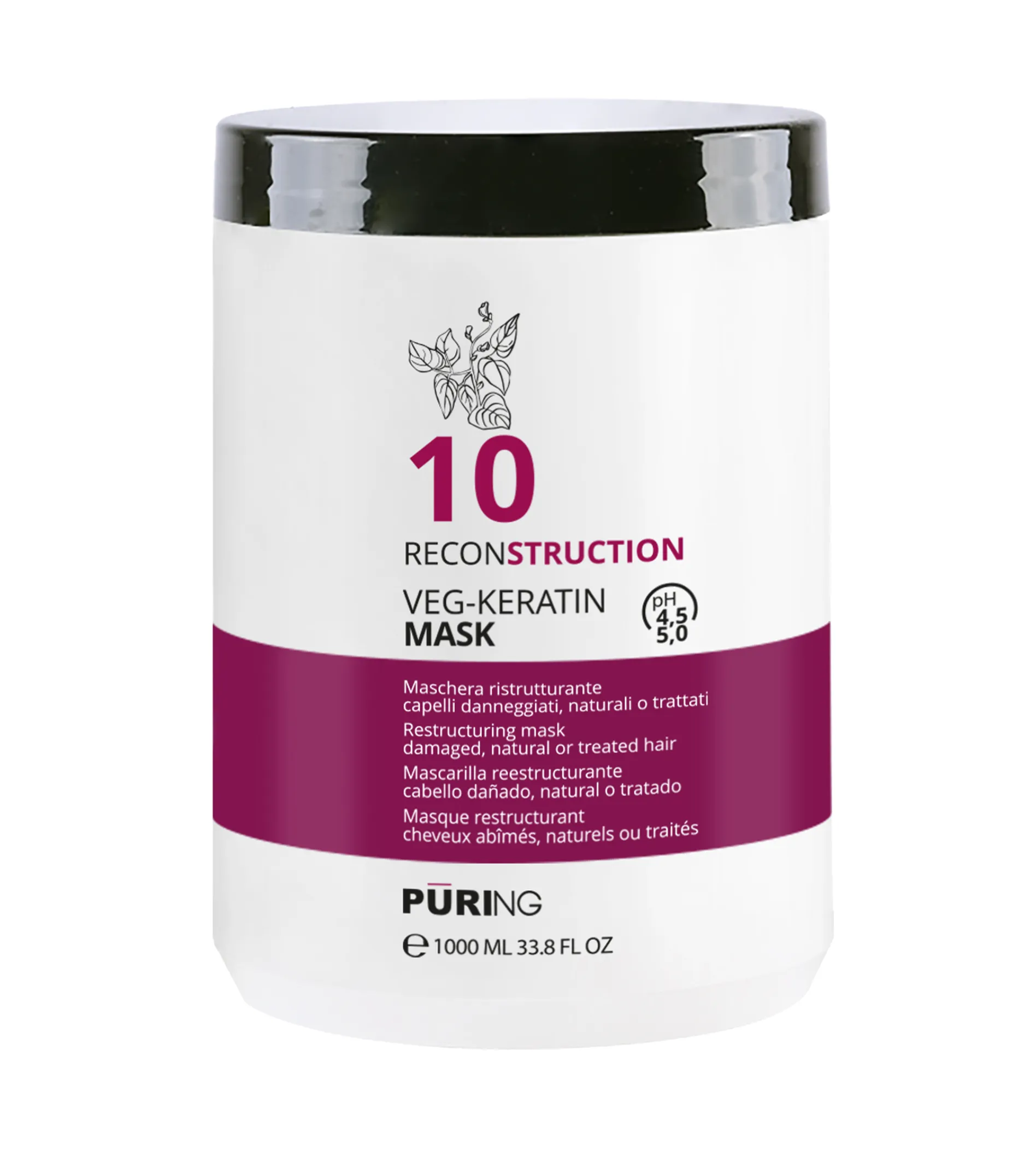 PURING 10 Reconstruction Veg-Keratin Mask 1000ml