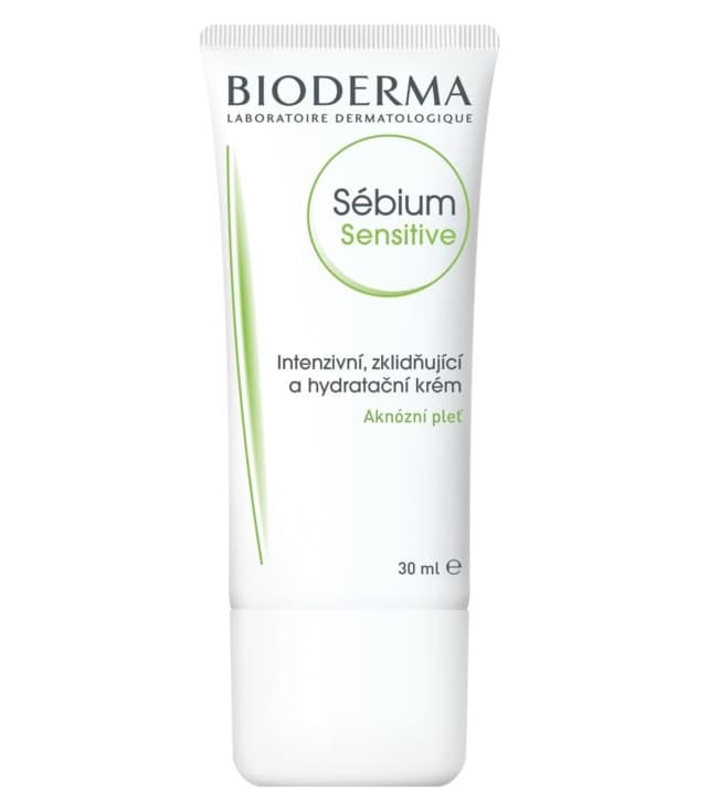 Bioderma Sébium Sensitive intenzivní zklidňující a hydratační krém pro aknózní pleť 30 ml