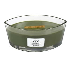WoodWick Frasier Fir scented candle with wooden wick 453,6 g