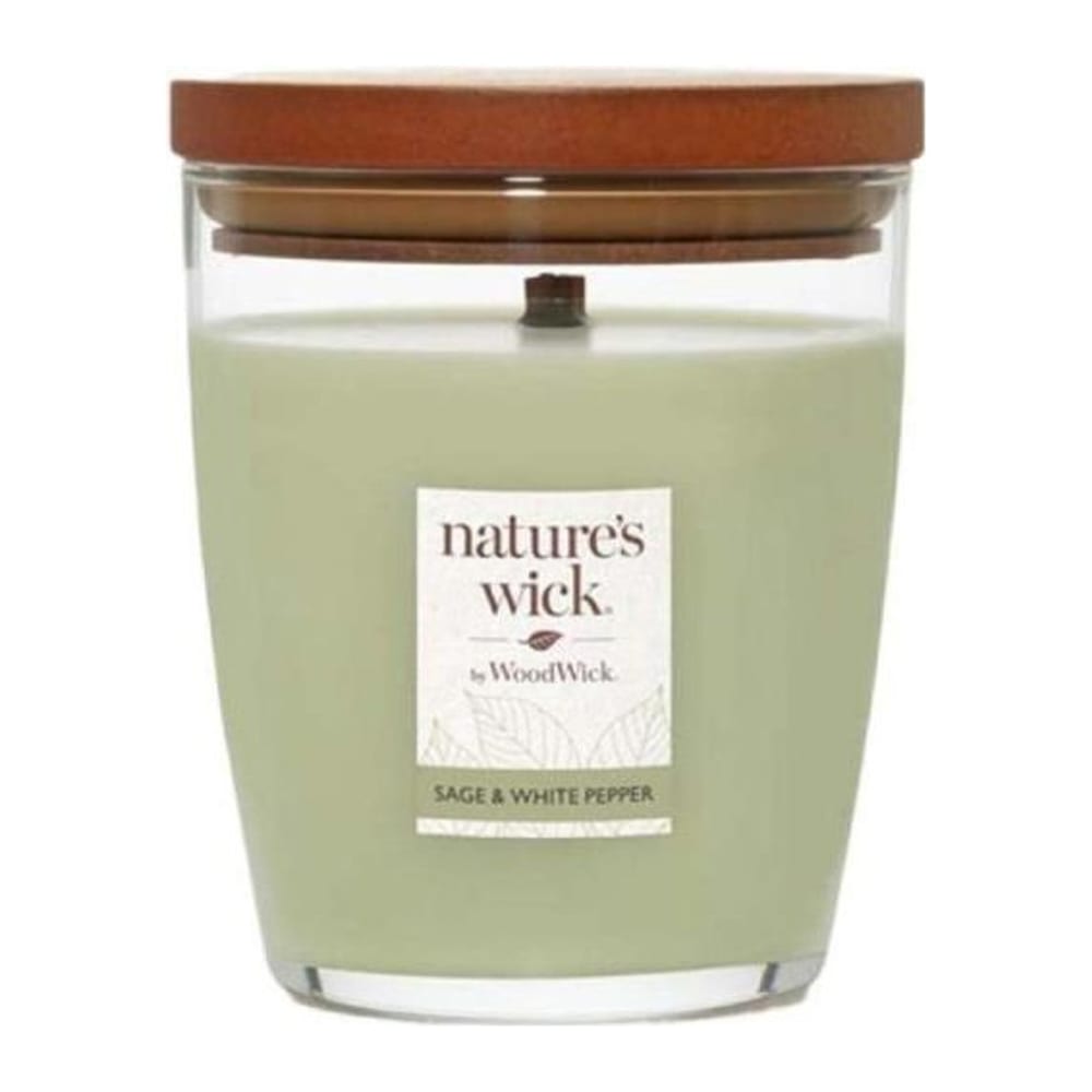 Nature's Wick by WoodWick Wood Wick Tumbler svíčka Sage & White Pepper střední