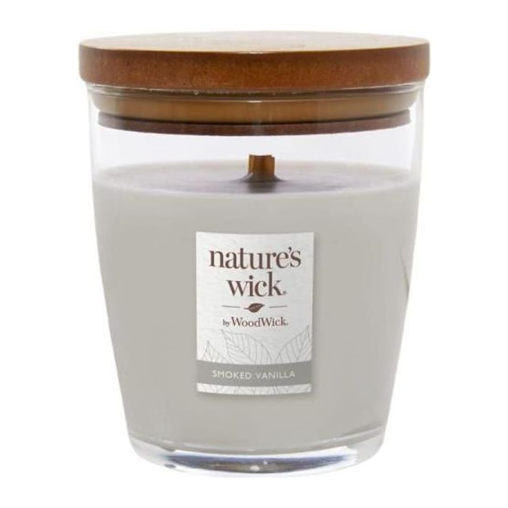 Nature's Wick by WoodWick Wood Wick Tumbler svíčka Smoked Vanilla střední