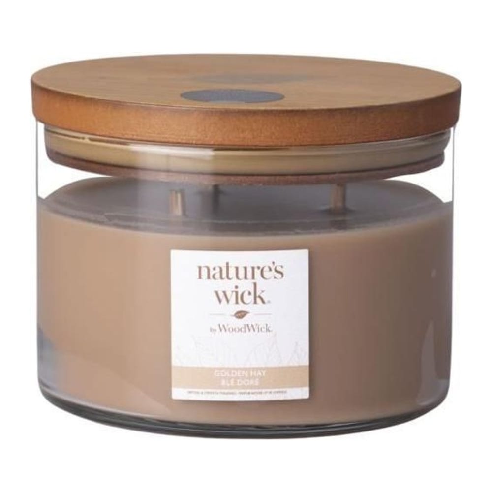 Nature's Wick by WoodWick Wood Wick Tumbler svíčka Golden Hay velký 3 knoty