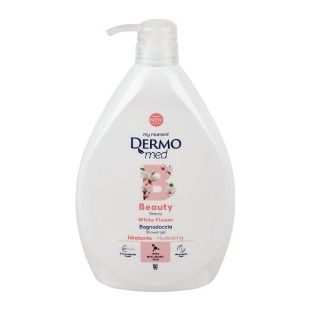 Dermomed sprchový gel white flower pumpa 1L