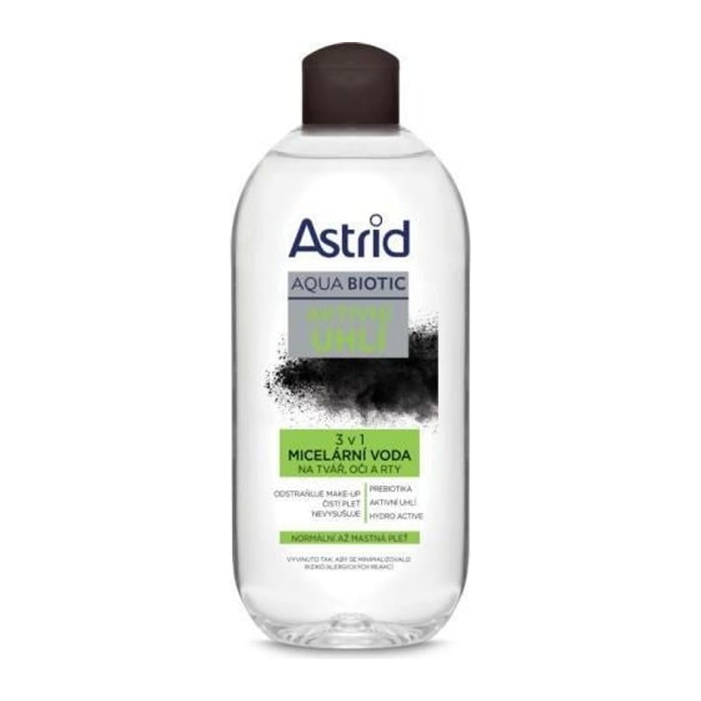Astrid aqua biotic aktivní uhlí micelární voda normální mastná pleť 400ml