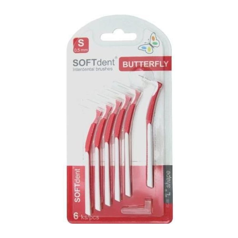 Soft Dent Butterfly mezizubní kartáčky S 0,5mm 6ks