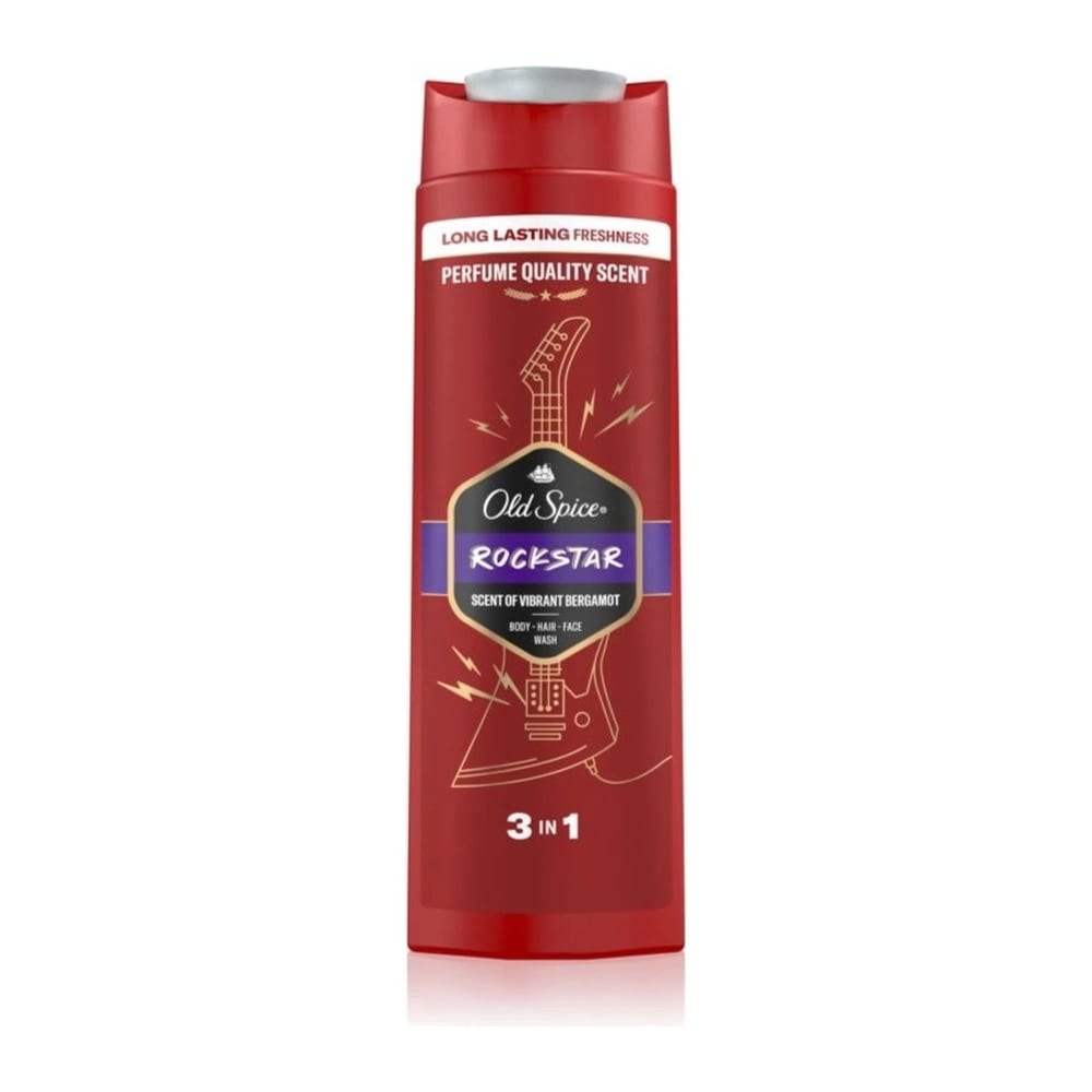 Old Spice Rockstar sprchový gel a šampon 3v1 pro muže 400 ml